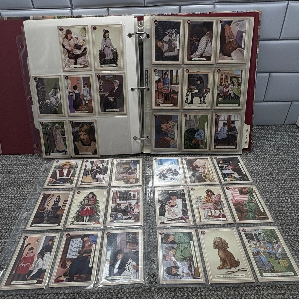 American Girl VTG Trading Cards W Notebook Felicity Molly Samantha MORE 90s